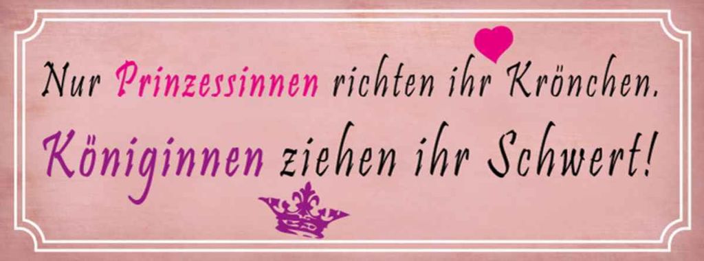 vianmo Holzschild 10x27 cm Prinzessinnen richten Krönchen Spruch Zitat