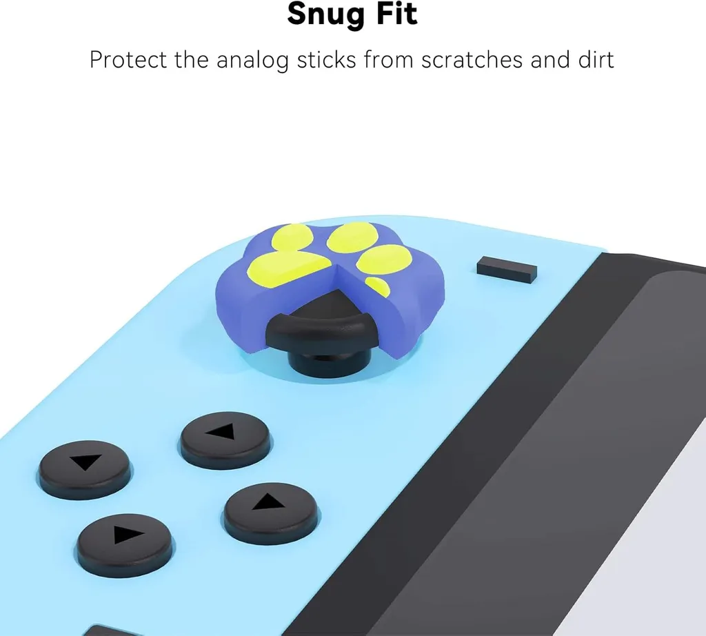 Caches pour boutons Nintendo Switch Lite OLED, silicone pattes de chat x4 - 3