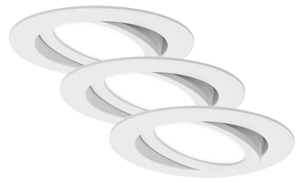 Lampade da incasso a LED, set da 3, orientabili, IP23, 7 W, Immagine del prodotto 