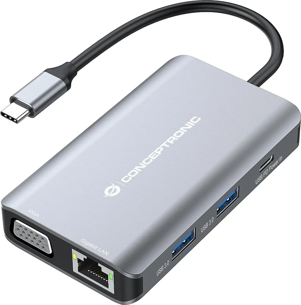 Manque de Ports ? Station d'accueil Conceptronic DONN21G 7 en 1