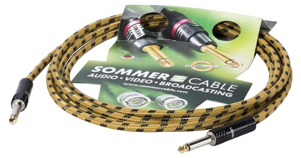 Instrumentenkabel SC-Classique, 1 x 0,50 mm² | Klinke / Klinke, HICON | 3,00m | gelb