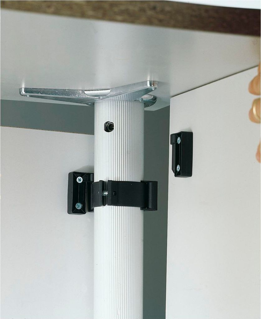 Tischfuß-Paneelsystem Modesty für Tischfüße/Tischbeine ø 60mm Kunststoff schwarz