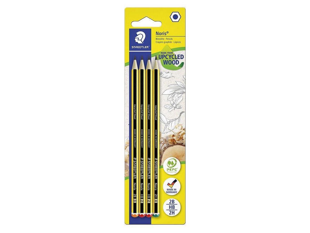 Staedtler Bleistift Noris B-HB-H BK 100% PEFC 4007817120125