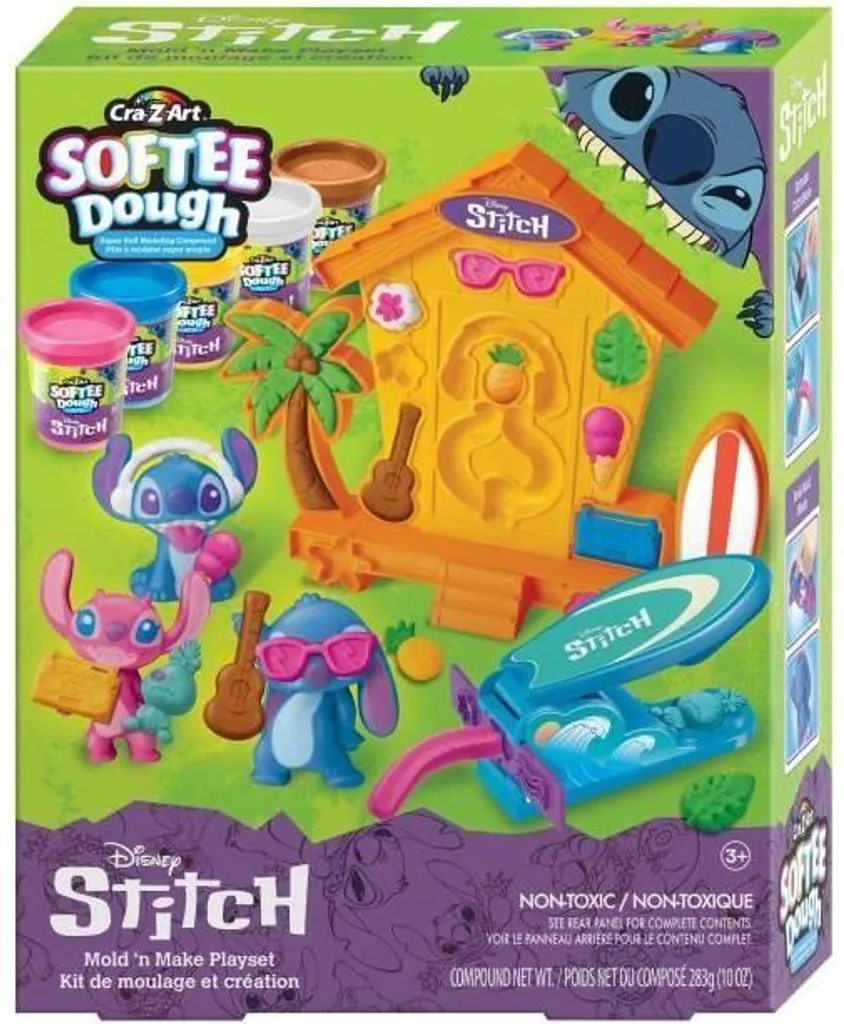 Gioco Educativo Stitch: Set Pasta da Modellare Morbida Disney Safe-Kids