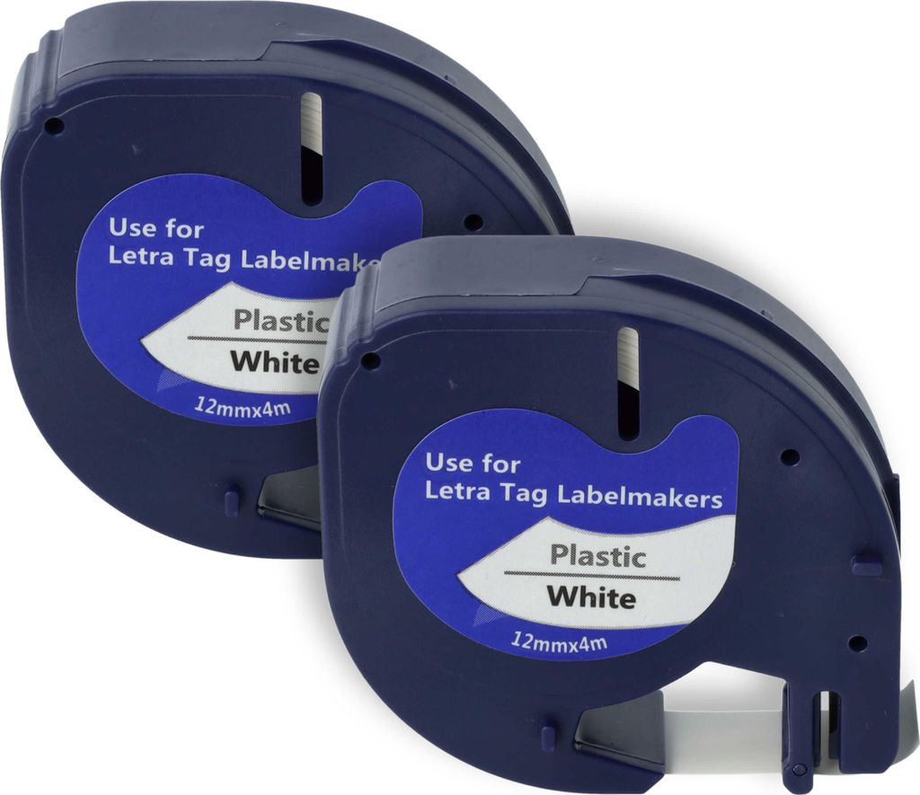 vhbw 2x Schriftband-Kassette Plastik kompatibel mit Dymo Produktbild 