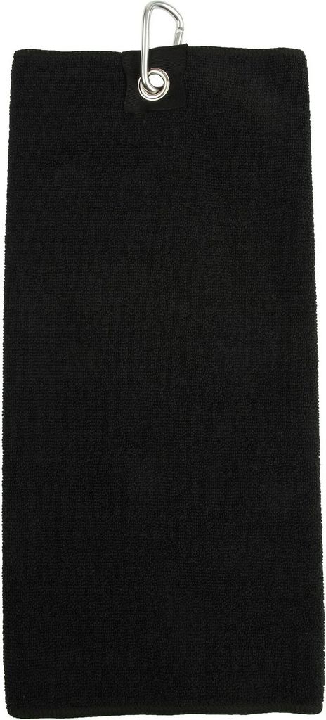 Towel City Mikrofaser Golf Handtuch PC3036 (Einheitsgröße) (Schwarz)
