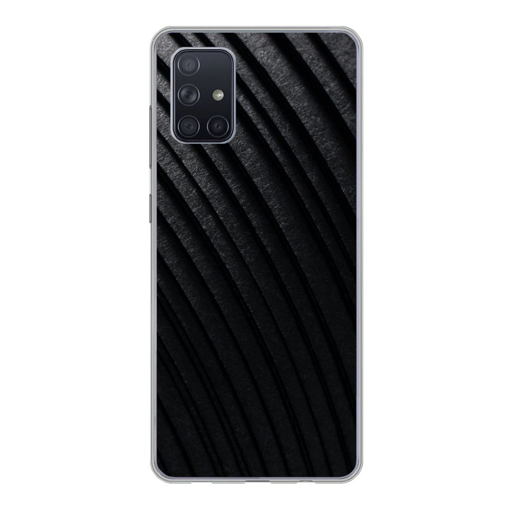 MuchoWow Handyhülle Schutzhülle Hülle für Samsung Galaxy A51 Papier - Farbton - Abstrakt Silikon Softcase Handy Hülle - Schutzabdeckung