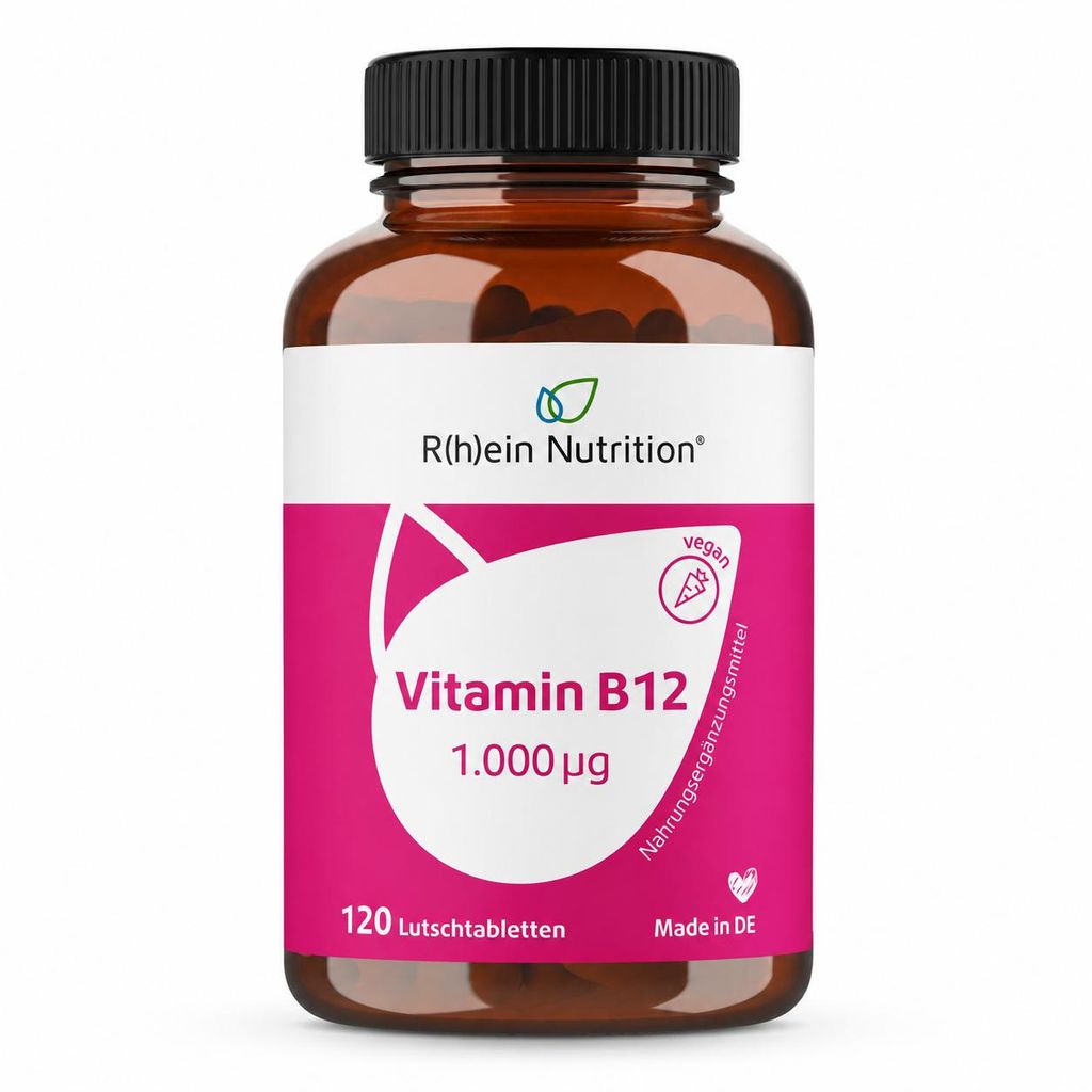 R(h)ein Nutrition Vitamin B12 1.000 µg Lutschtabletten Produktbild 