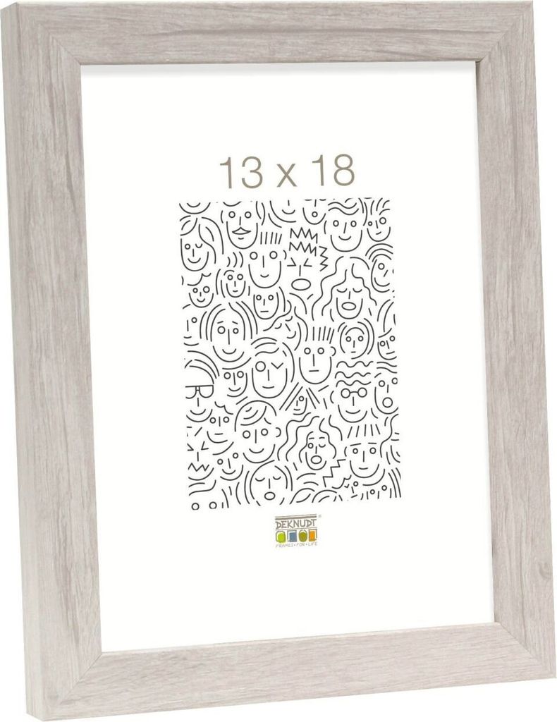 Deknudt Holzrahmen S45R Blockleiste 20x20 cm hell