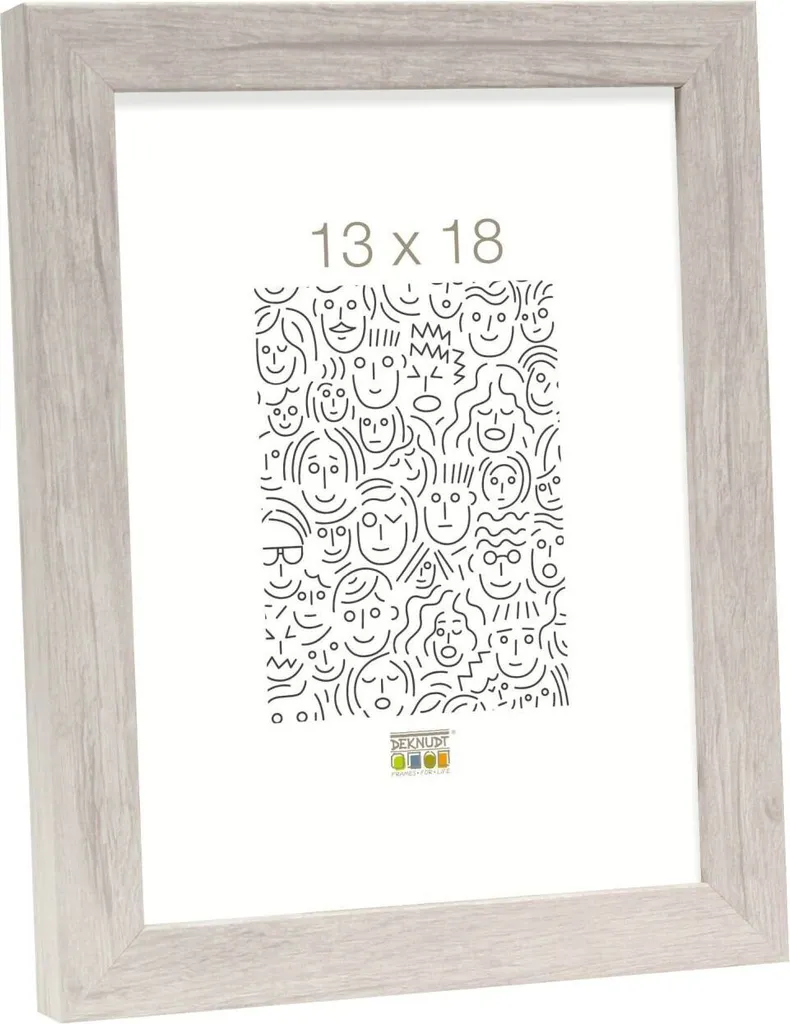 Cornice in Legno S45R 15x30 cm | Telaio con Modanatura a Blocchi