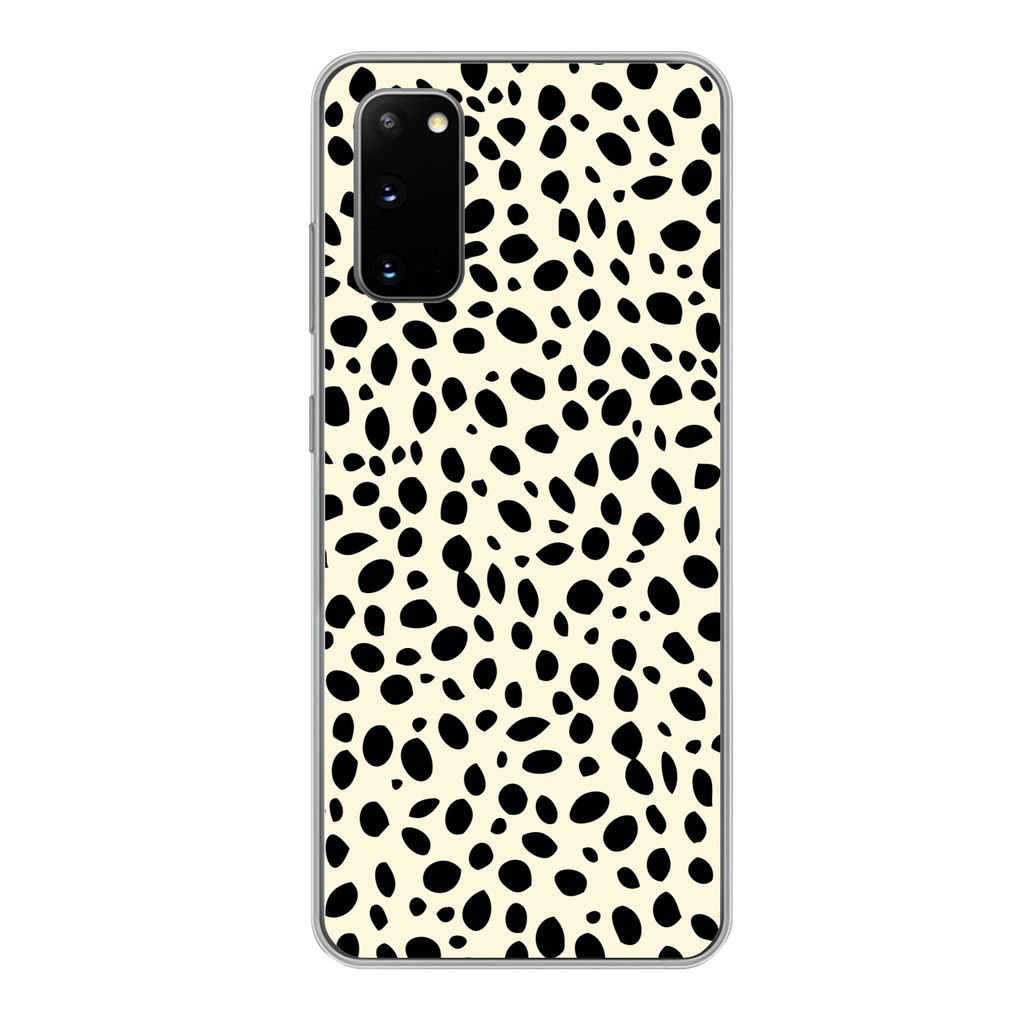 MuchoWow Handyhülle Schutzhülle Hülle für Samsung Galaxy S20 Tiermuster - Punkte - Panther Silikon Softcase Handy Hülle - Bild