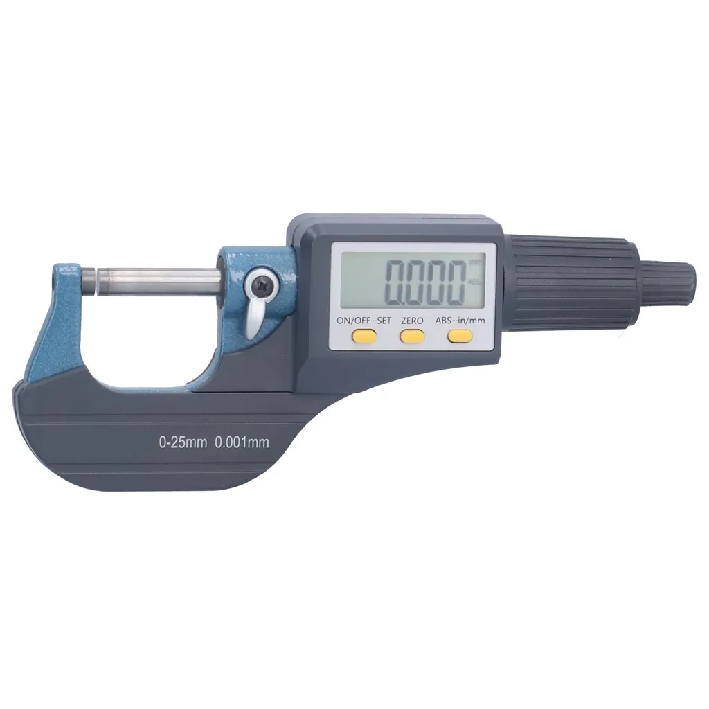 Micromètre de précision 0.001mm avec écran digital et mesure d'épaisseur 25mm