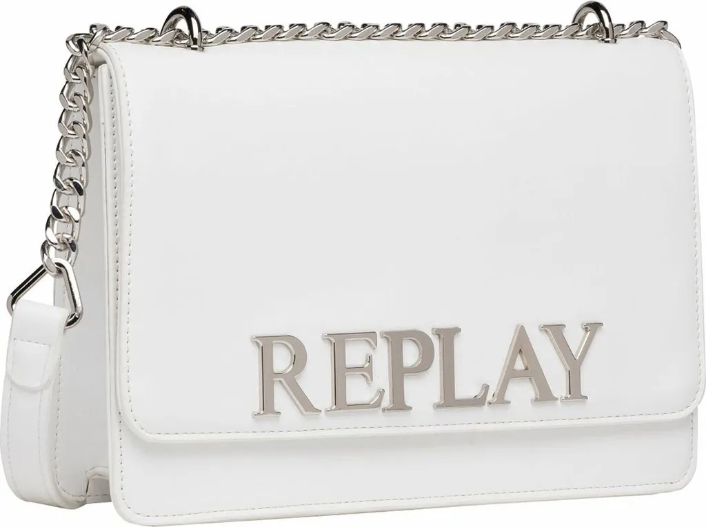 Petit Sac REPLAY Blanc à Épaule - Sac Soirée Bandoulière Pratique