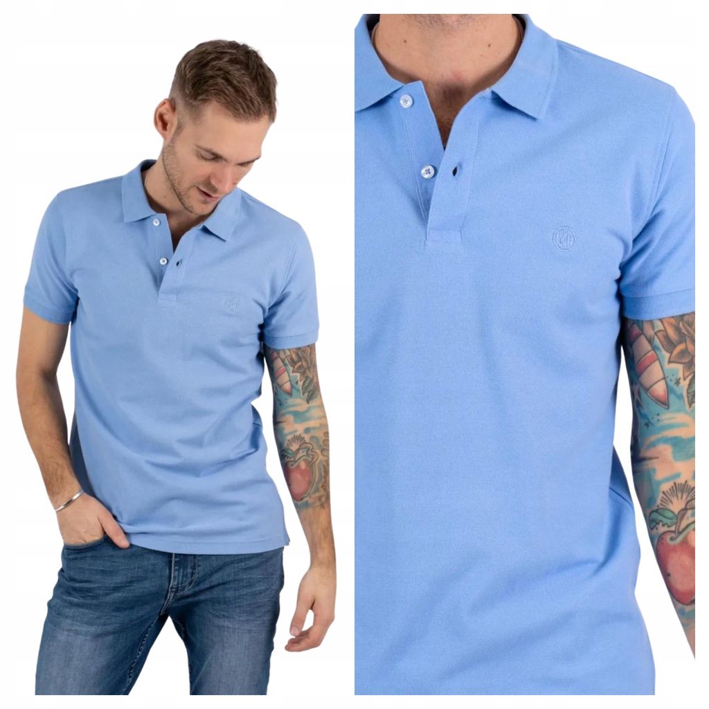Marcus | Tyler Herren-Poloshirt, lässig, Basic, Baumwolle, XL