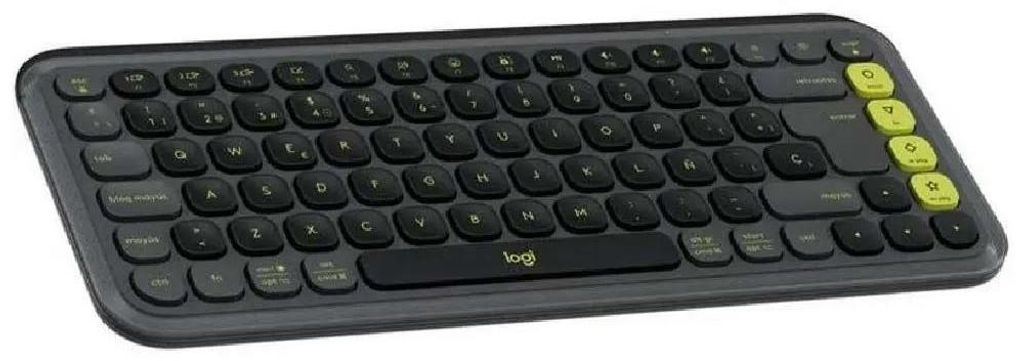Logitech POP ICON KEYS, Mini, Kabellos, Bluetooth, Scherenschalter, QWERTY, Graphit