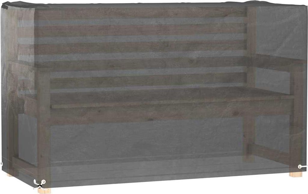 vidaXL Gartenmöbel-Abdeckungen 2 Stk. 8 Ösen 170x94x70 cm Rechteckig