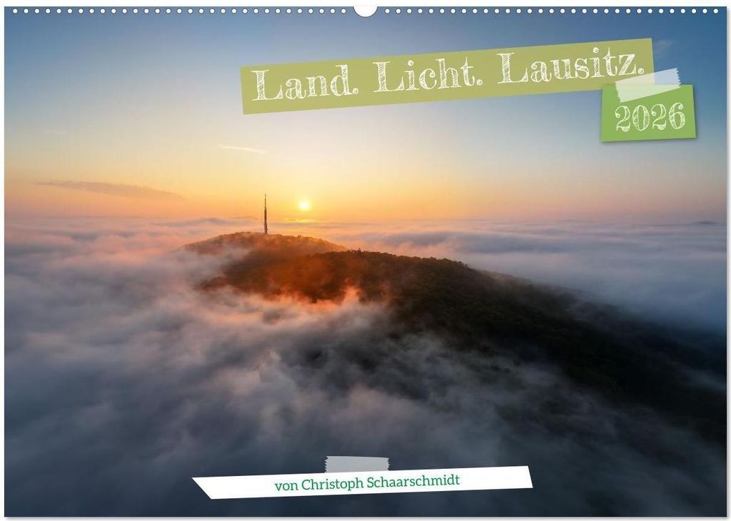 Land. Licht. Lausitz. (Wandkalender 2026 DIN A2 quer), CALVENDO Monatskalender