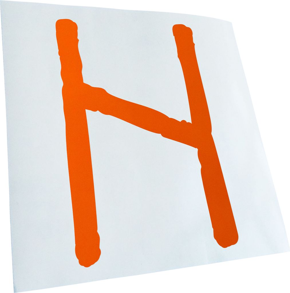 Kiwistar - Autoaufkleber - Futhark HAGALAZ Rune - Neon Matt - Aufkleber für Auto Kfz Fahrrad, LKW, Truck Mofa