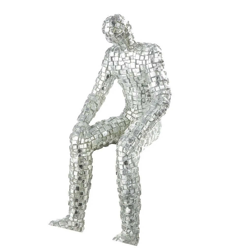 Home Decor Goal: Figura Gilde Boxes Argento 35cm | Must-Have Mensola