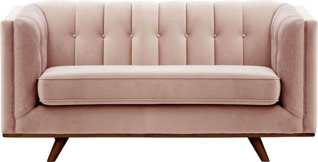 Zweisitzer-Sofa Vicenza-Velluto 14-dark oak