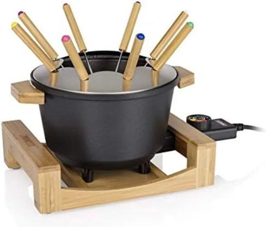 Set à fondue fromage 1,5 L noir - Céramique haute résistance Série Pro
