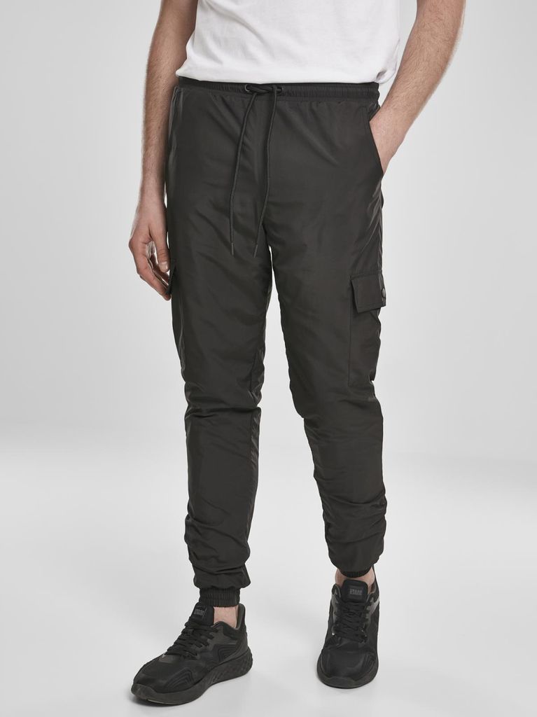 Urban Classics TB3669 | Cargo Nylon Track Pants Trainingshose Herren - Farbe: Black - Größe: 3XL