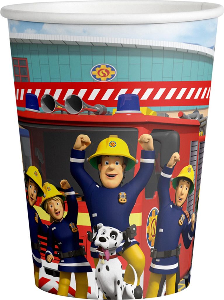 Motivbecher Fireman Sam - 250 ml, 8 Stück, 1 St.