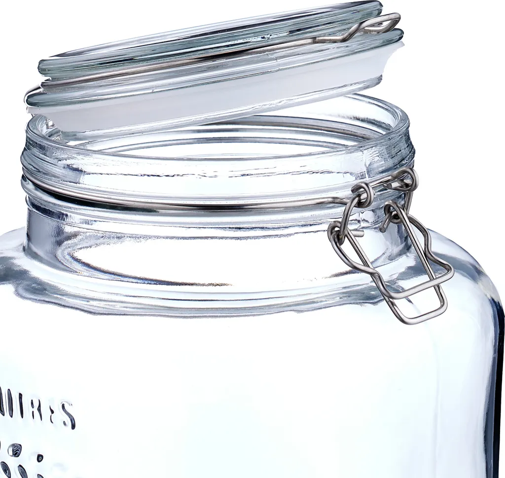 Relaxdays Dispenser Bevande 5L con Supporto - Erogatore Vetro Vintage - 7