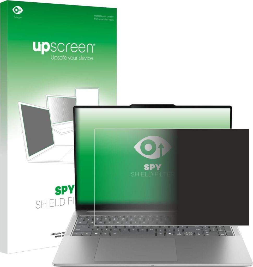 upscreen Blickschutzfilter für Lenovo Yoga Pro 9 16IAH10 Non-Touch Anti-Spy Privacy Filter Sichtschutz Blaulicht-Schutz