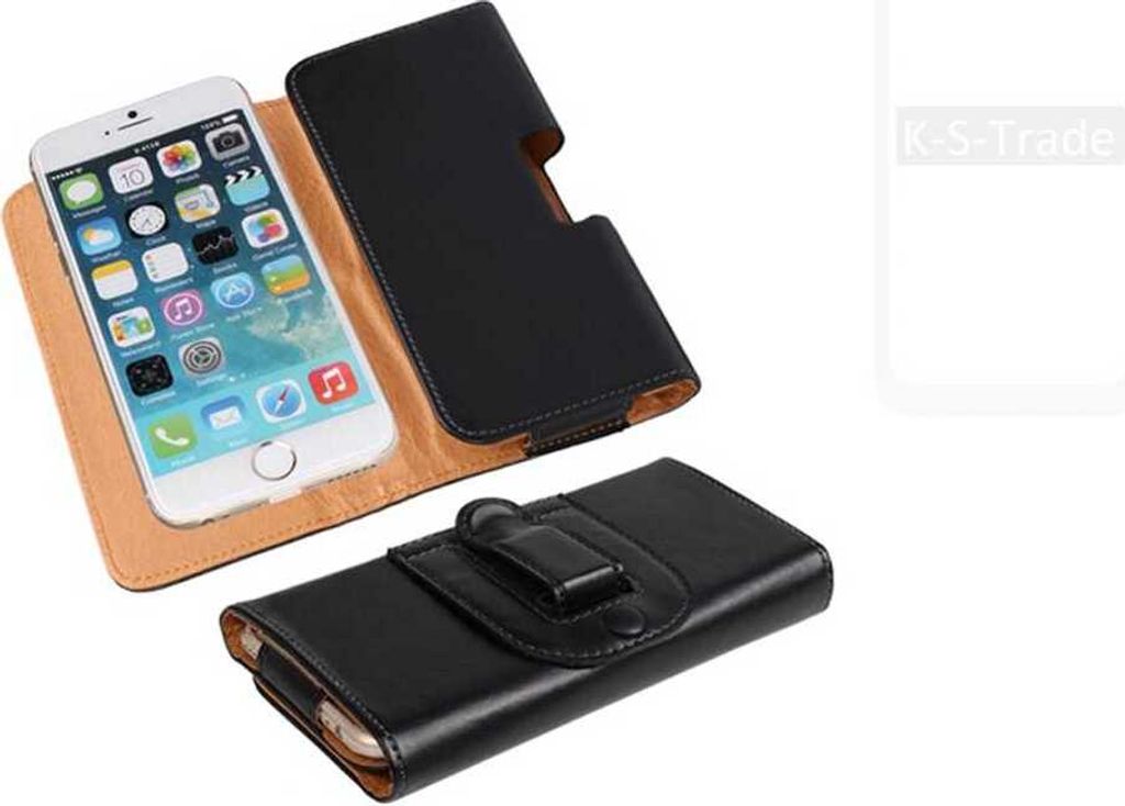 K-S-Trade Schützhülle Handyhülle kompatibel mit Xiaomi Redmi Note 9 Holster Gürtel Tasche Schutzhülle Handy-Tasche Smartphone Case Seitentasche