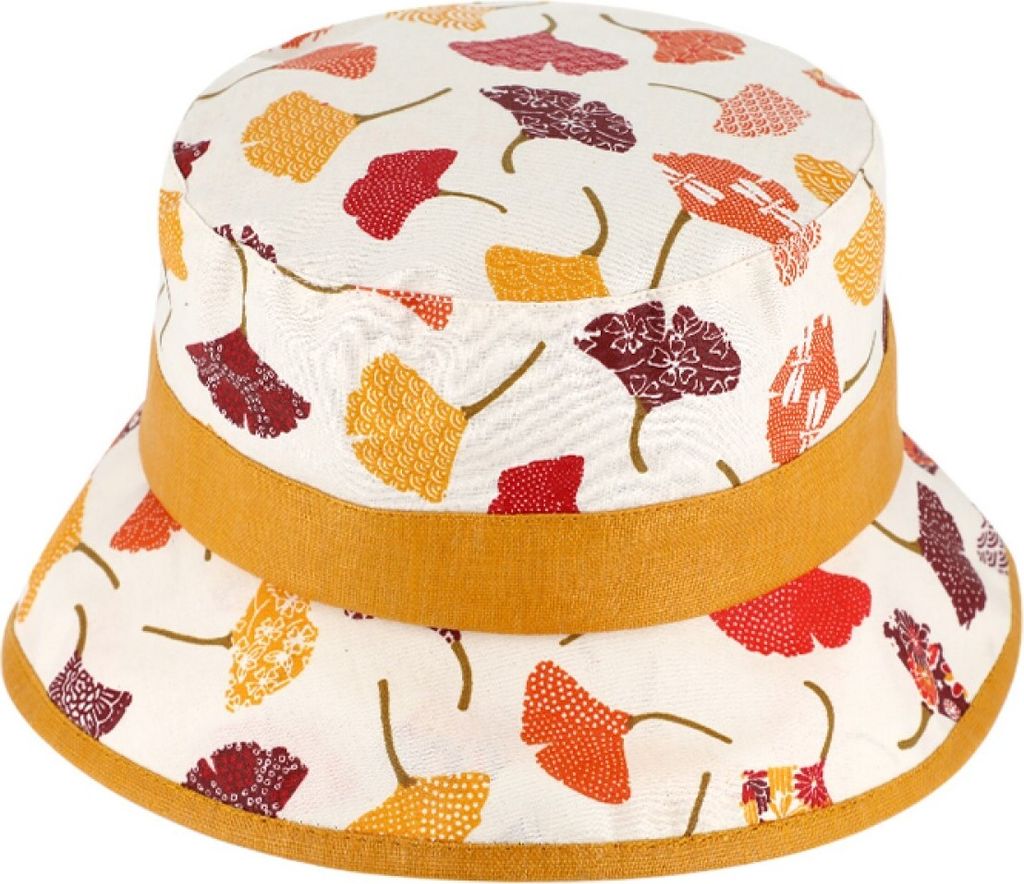 Fiebig Damen Regenhut mit Blätter/Pflanzen Muster