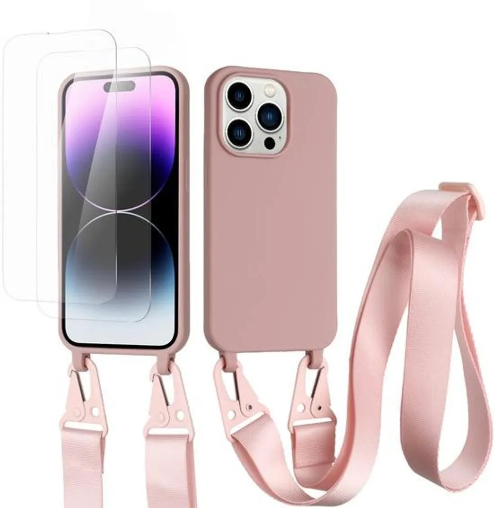 Coque de téléphone avec cordon ajustable - Protection résistante antichoc