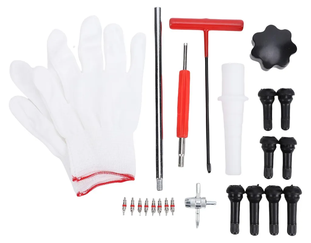 Kit d'outils changement rapide valve pneu pour voiture et moto - 5 pcs