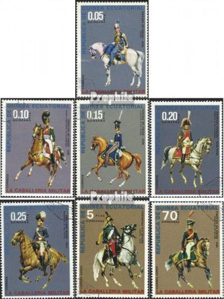 Briefmarken Äquatorialguinea 1976 Mi 775-781 Produktbild 