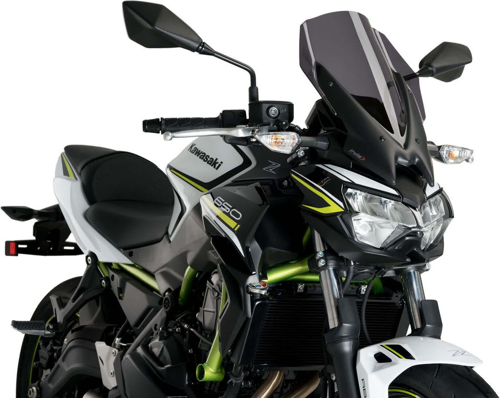 Cupolino PUIG Naked touring fumè scuro per Kawasaki z650 Immagine del prodotto 