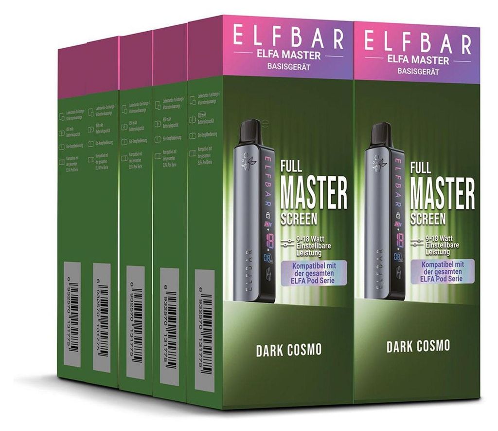 elfbar elfa master akku ELFBAR ELFA Master Kit Dark Cosmo Gehäuse
