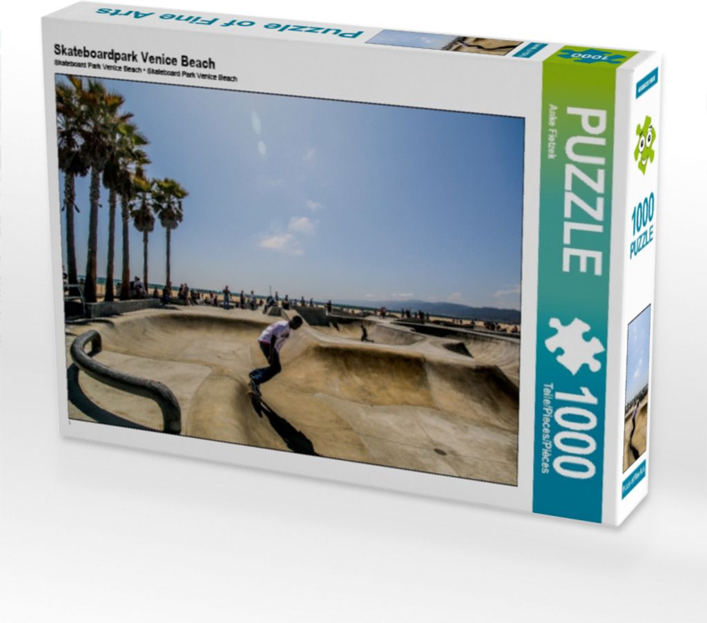 Calvendo Skateboardpark Venice Beach 1000 Teile Puzzle quer 640x480mm, Fietzek Anke; 7329002