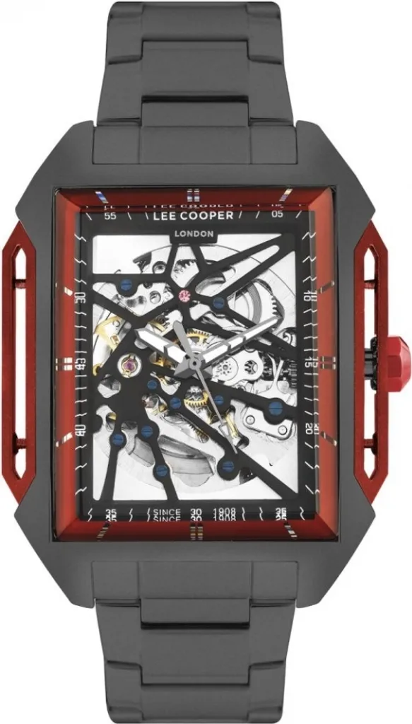 Lee Cooper Skeleton LC07901.650 Rosso | Orologio Automatico Alta Precisione