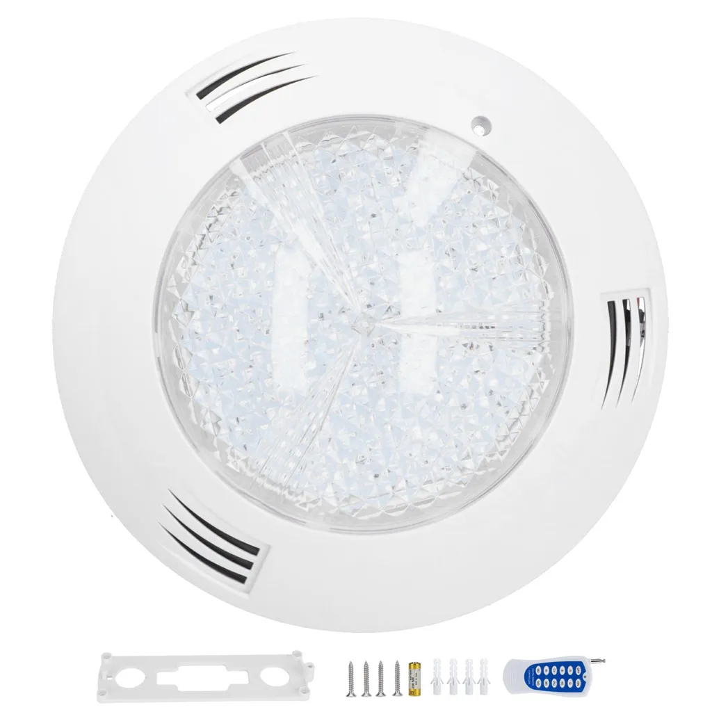 Éclairage Piscine RGB 300 LED avec Télécommande et Étanchéité IP68 18W