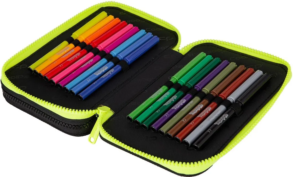 Trousse Double Jumper 2 Gradient Lemon Coolpack E66510/F avec Accessoires - 4