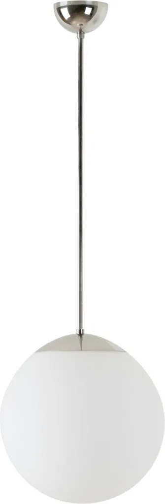 Plafonnier ADRIA P 300mm suspension fixe 60cm finition acier poli miroir