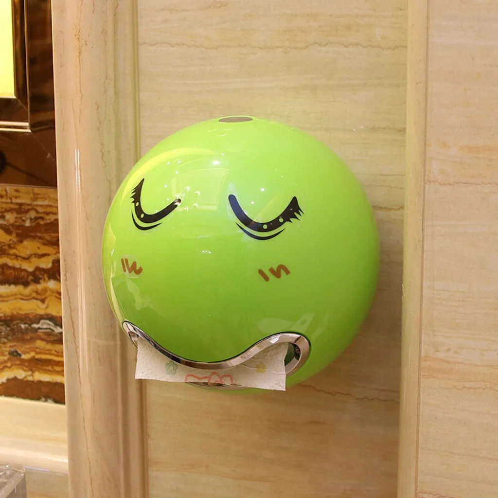 Dispenser Carta Bagno Rosa ABS - Sistema Adesivo Parete Duraturo