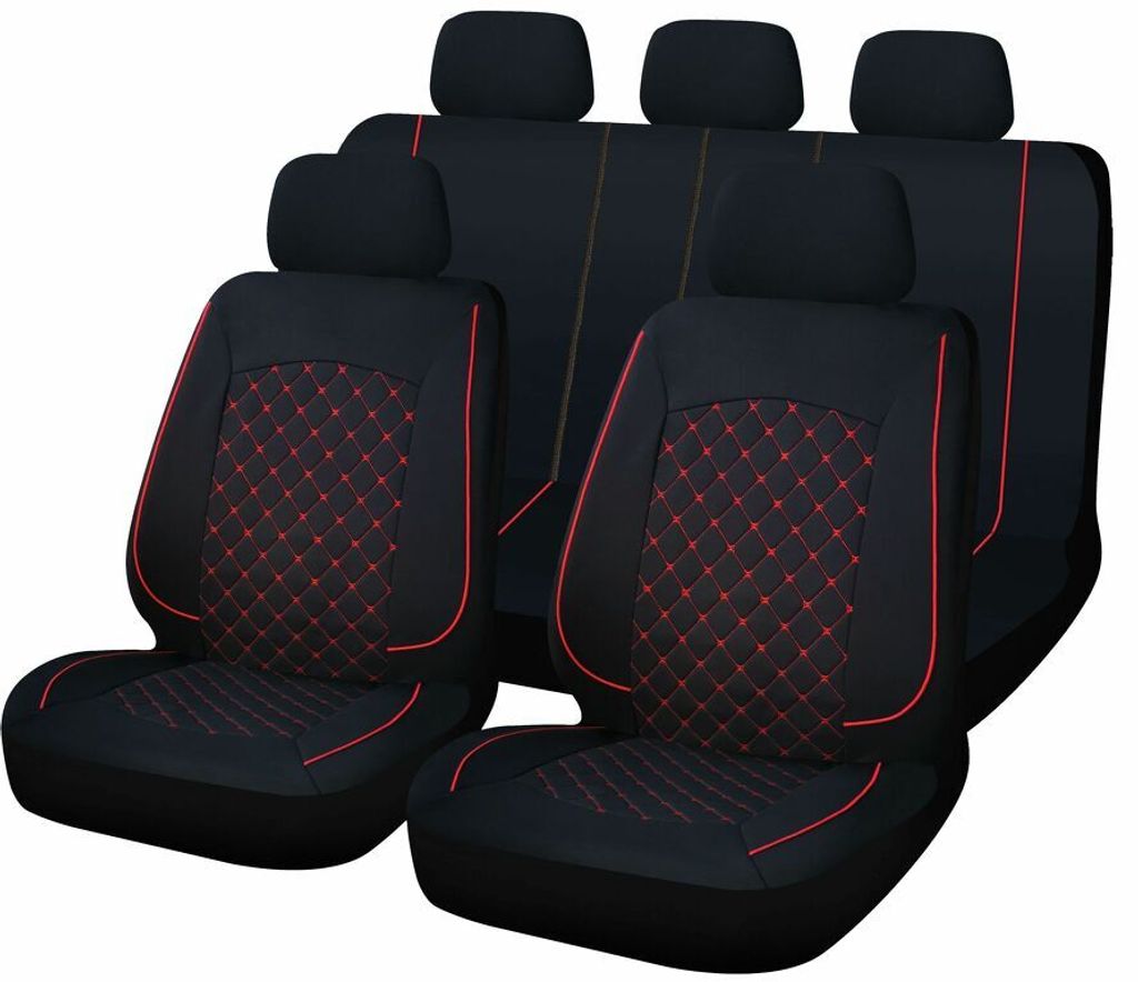 Autopoťahy SYDNEY univerzálne čierna/červená Obrázok produktu 