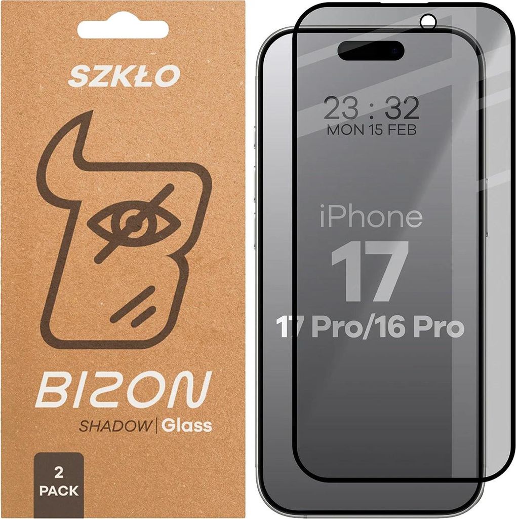 Gehärtetes Glas mit Privatschutzfilter für iPhone 17 / 17 Produktbild 