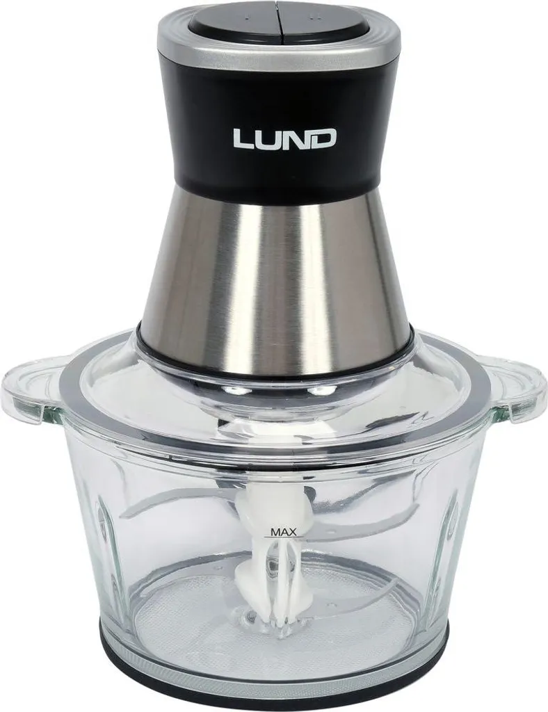 Mini Hachoir Électrique 500W Lund - Robot Multifonction 3-en-1 Noir