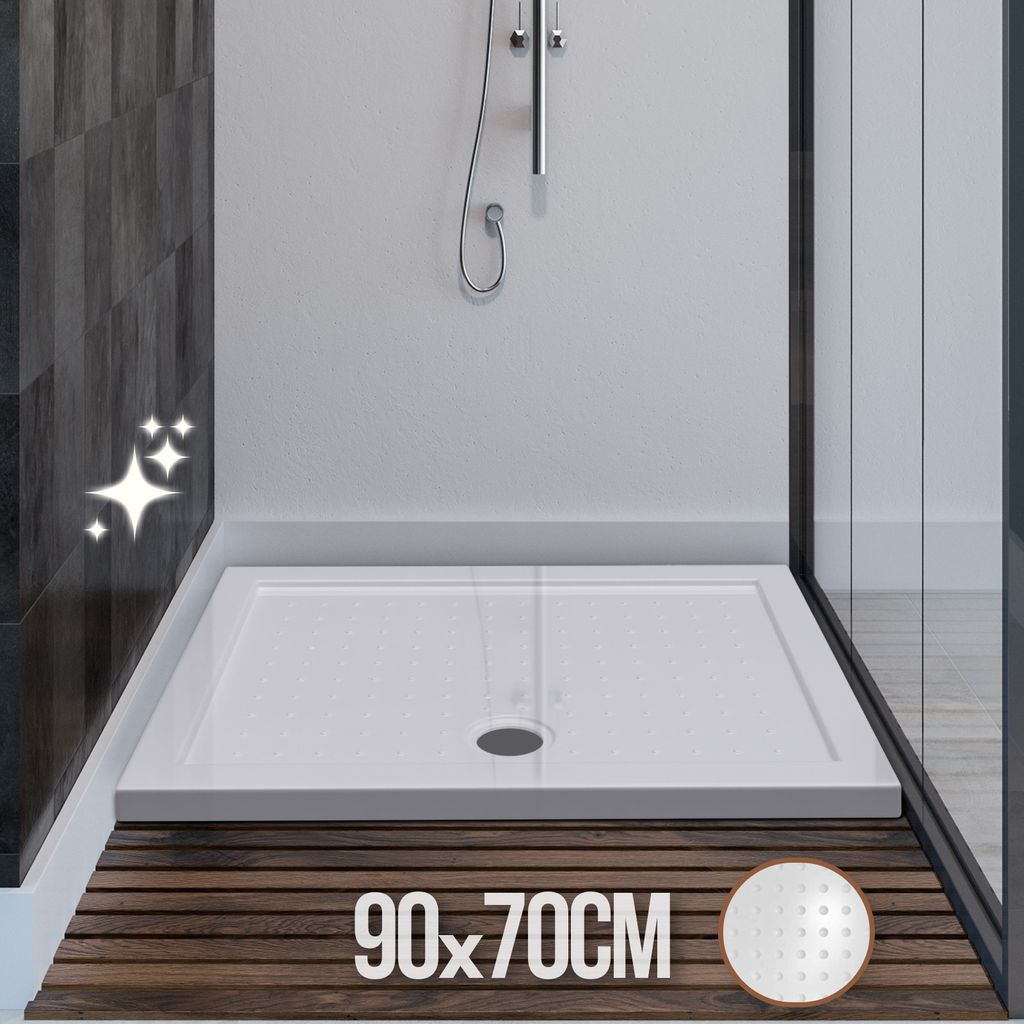 Aquamarin® Duschwanne - 90x70 cm, Superflach, Niedrig, Produktbild