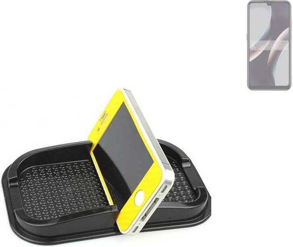 K-S-Trade Auto Anti Rutsch Matte Smartphone-Halter kompatibel mit BLU J10L Haft Pad Armaturenbrett Handy-Halterung Silikon