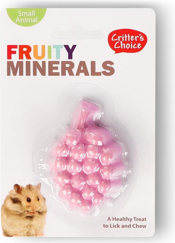 HappyPet Fruchtige Mineralien 30g - Trauben-Calciumstein happypet