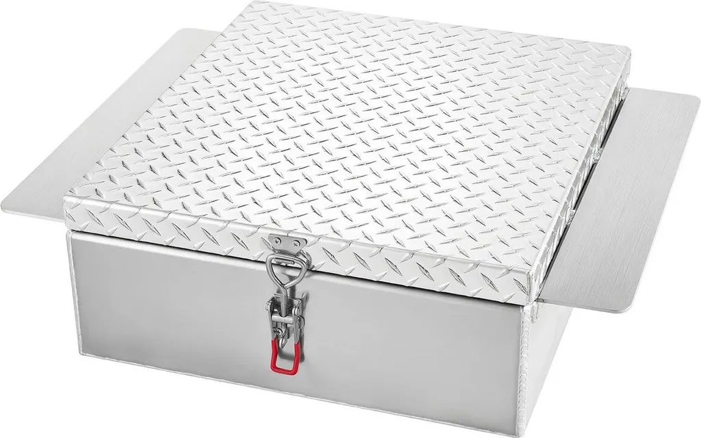 Boîte à outils pour plateau de camion en aluminium argent 770x610x230 mm