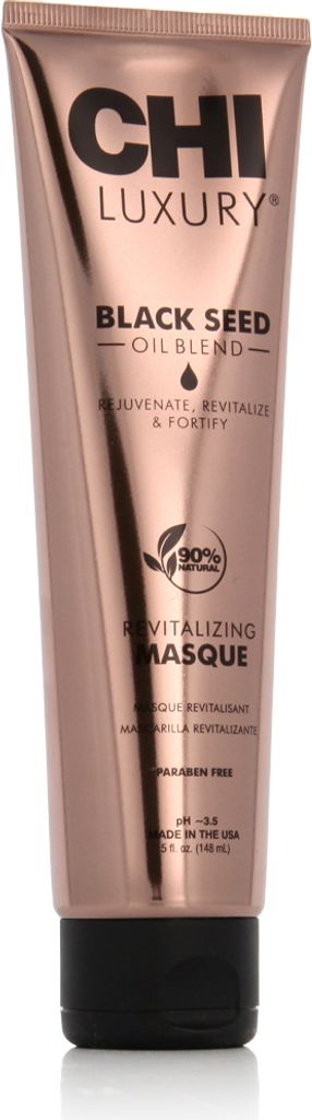 A product shot of a tube of hair masque.
